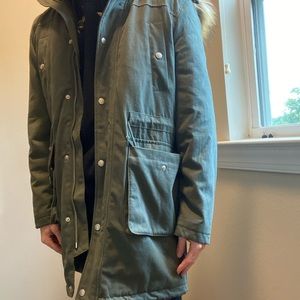 Asos Parka with borg interior and faux fur hood